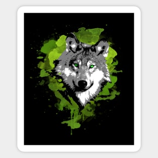 Wolf moon Sticker